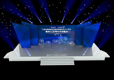 震撼視覺 周年慶舞臺(tái)舞美3D效果圖設(shè)計(jì)全解析